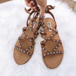 STEVE MADDEN SKYLEE STUDDED SANDALS 8